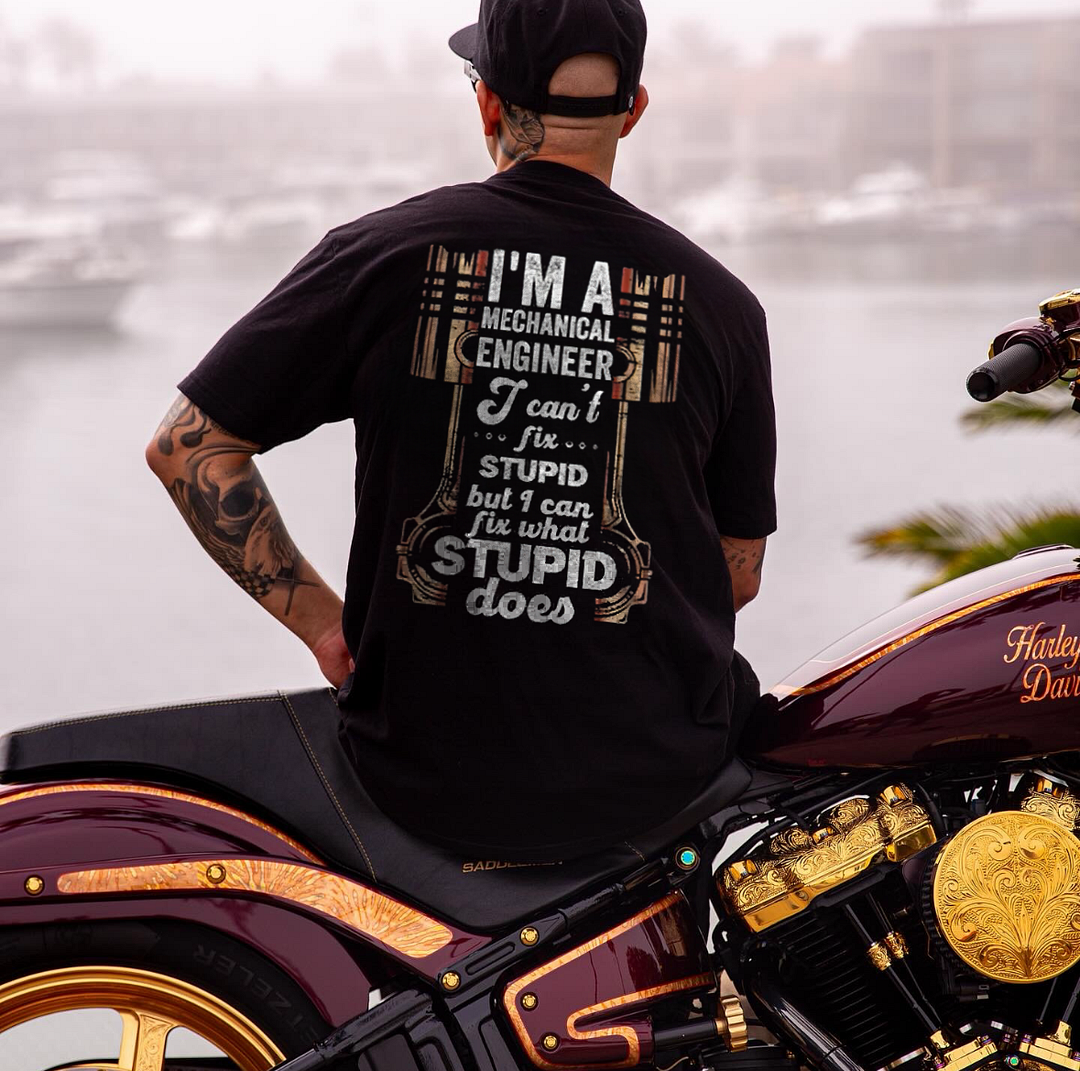 I'm A Mechanical Engineer Printed Men's T-shirt - Devcarry