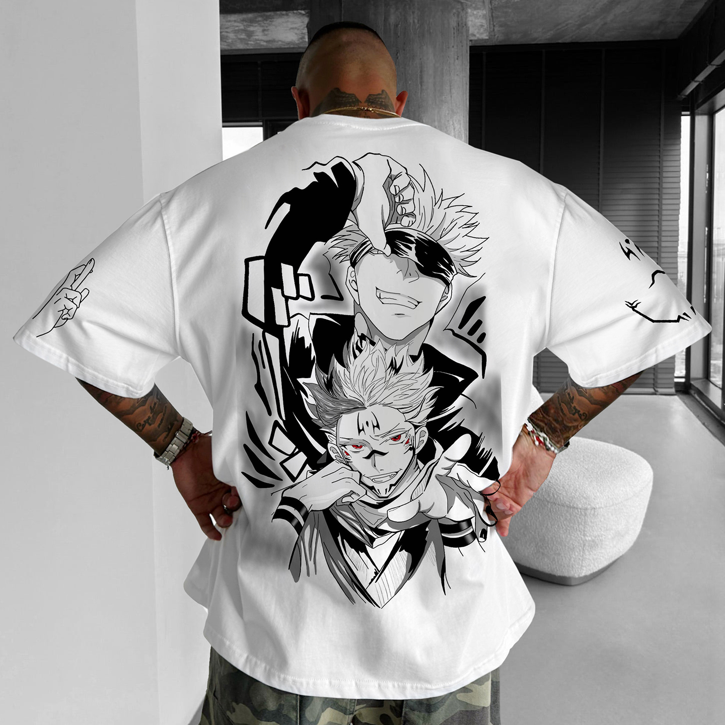 OUnisex Casual Anime Print T-shirt Jujutsu Kaisen T-shirt