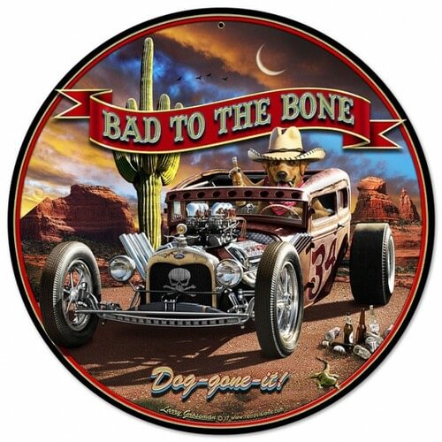 Garage- Round Shape Tin Signs/Wooden Signs - 30*30CM
