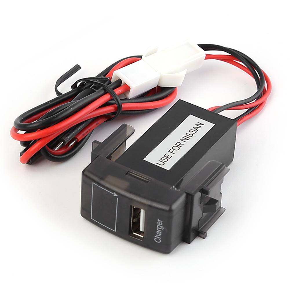 For Nissan USB Car Charger with Blue LED Voltmeter 2.1A USB Charger Socket, 501 Original
For Nissan USB Car Charger with Blue LED Voltmeter 2.1A USB Charger Socket, 501 Original
