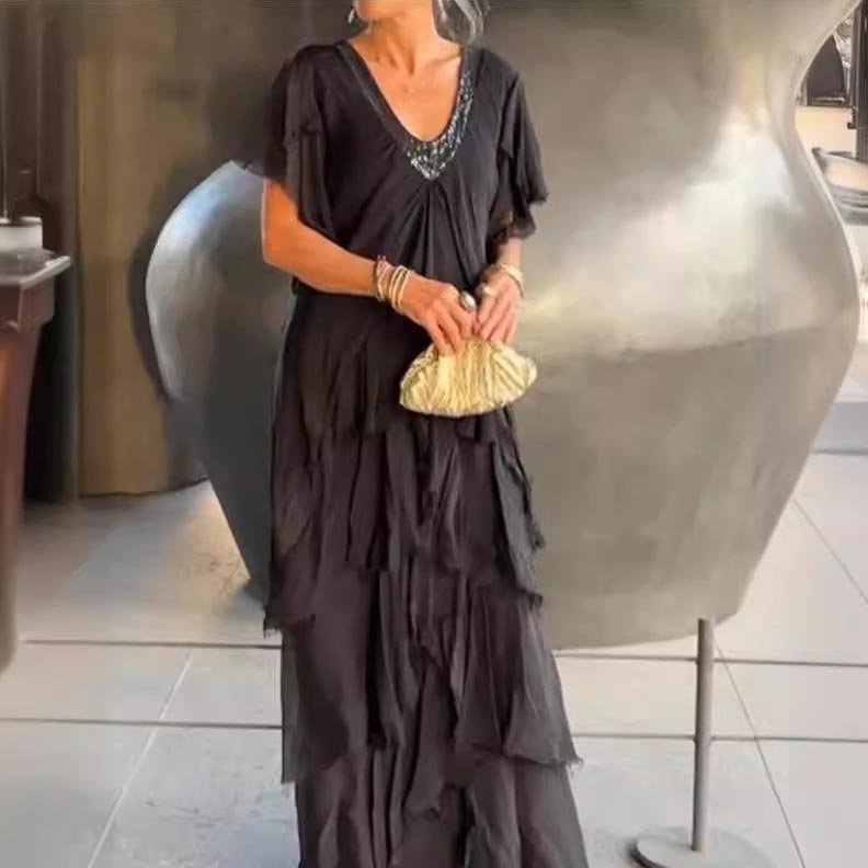 Easily Gorgeous V-Neck Sleeveless Maxi Dress main image 1