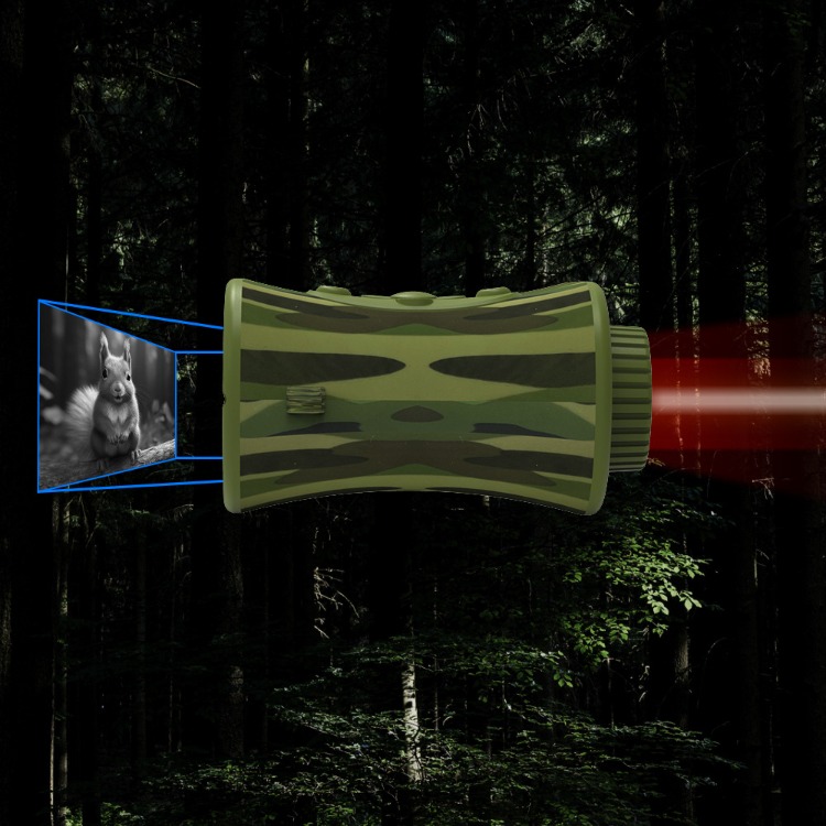 BekinTek Kids Night Vision Binoculars Rechargeable Digital Telescope NVG Infrared Goggles Full Dark Observing Scope 7x IR Adjustment 8x Zoom 2.5K Video Playback 48M Photo 2.4 Inches Large HD Screen with 32G TF Card for Children Day Night Camping Hiking 10