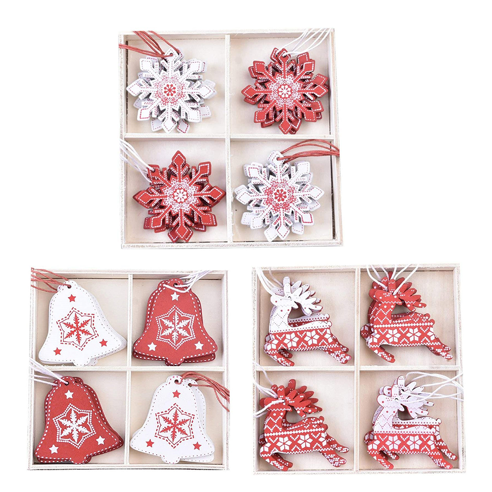 Christmas Ornaments, 12pcs Wooden Xmas Tree Pendant for Party Decoration, 501 Original
Christmas Ornaments, 12pcs Wooden Xmas Tree Pendant for Party Decoration, 501 Original