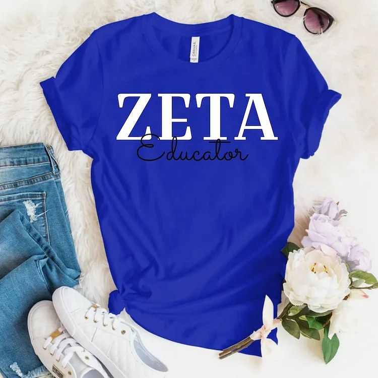 Zeta Educator for Zeta teachers, principals and school staff- Great Gift for favorite Zeta or yourself!