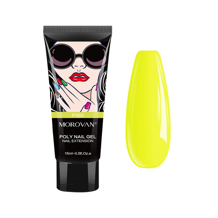 Morovan Yellow Poly Nail Gel P083