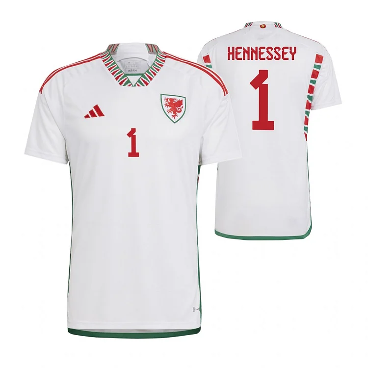 Wales Wayne Hennessey 1 Away Shirt Kit World Cup 2022