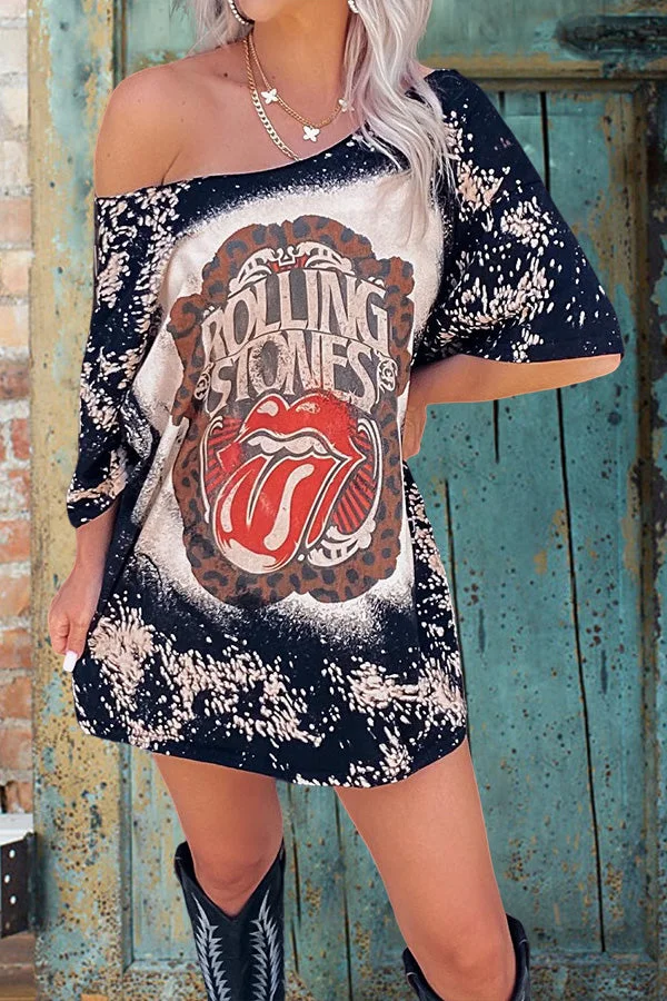 Vintage Rolling Stones T-Shirt Dress
