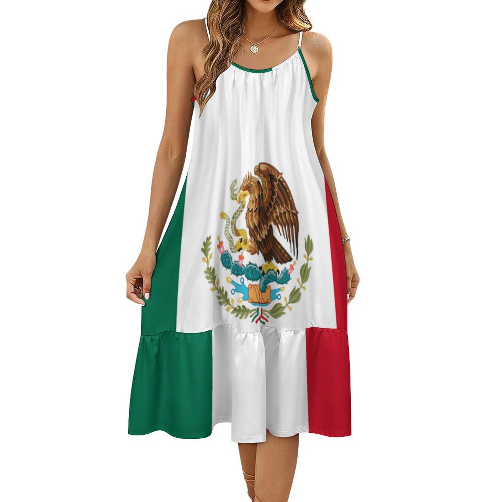 white christmas dresses Carmen Floral Embroidered Mexican Dress- Vestido Mexicano Bordado Floral main image 0