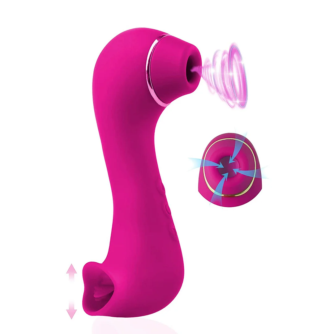 Clitoral Sucking & Licking G Spot Vibrator - Rose Toy