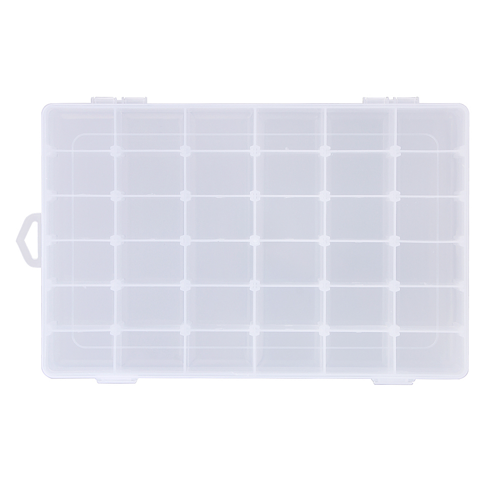 Adjustable 36 Compartment Plastic Storage Box Jewelry Earring Case, Clear, 501 Original
Adjustable 36 Compartment Plastic Storage Box Jewelry Earring Case, Clear, 501 Original