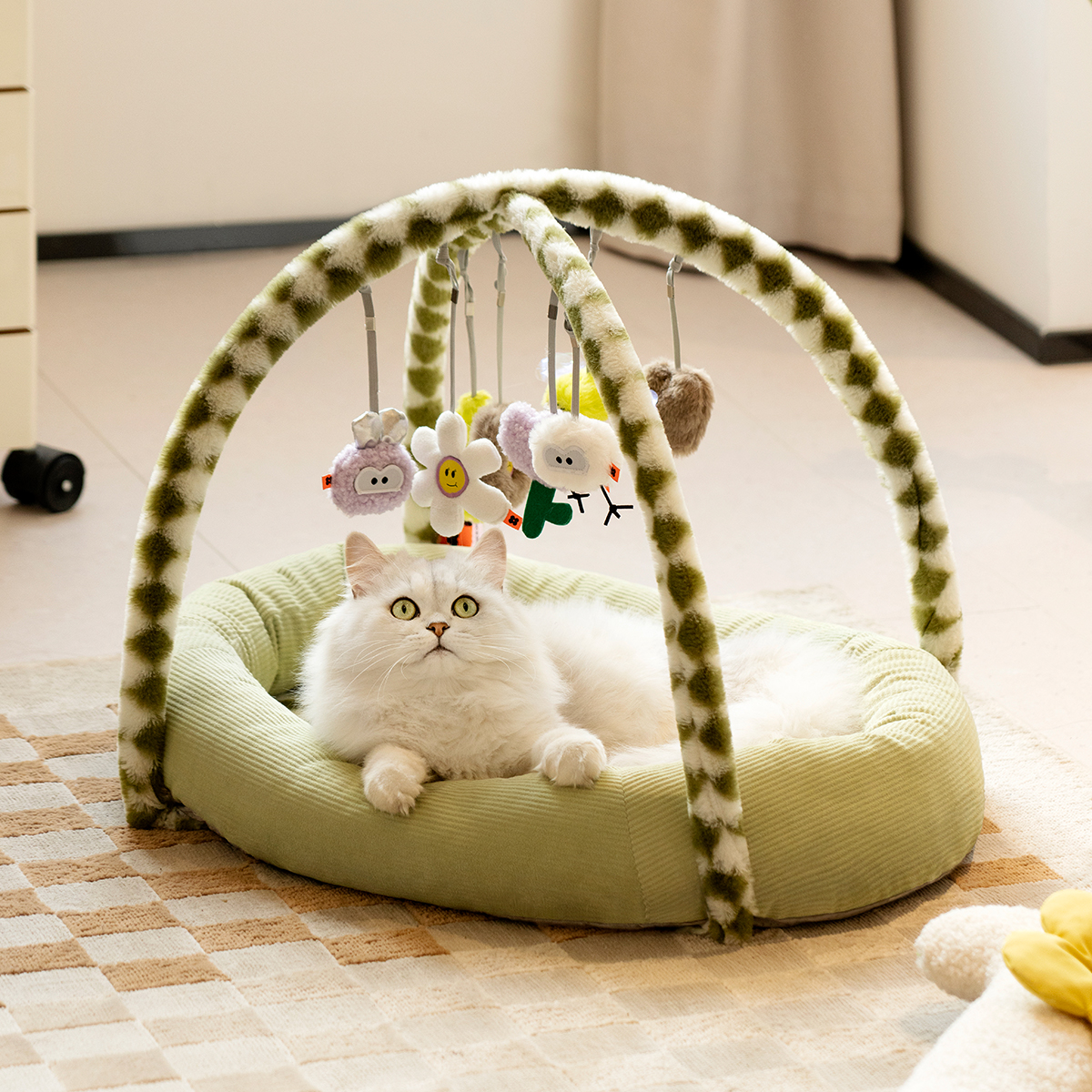 Mewoofun Four-Season Universal Cat Mat Green Cat Supply