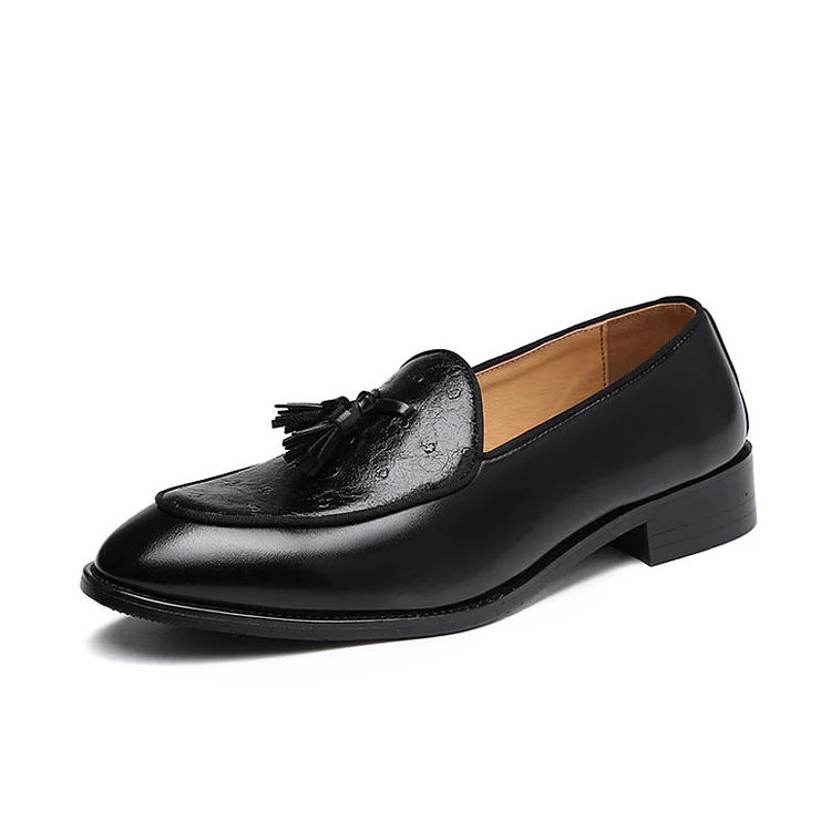 Formal Shoes Men Leather Office Shoes Men Classic Brown Dress Loafers Men Elegant Shoes
