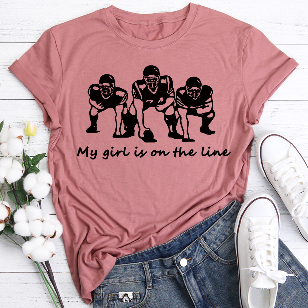 My girl is on the line T-Shirt-603613-Guru-buzz