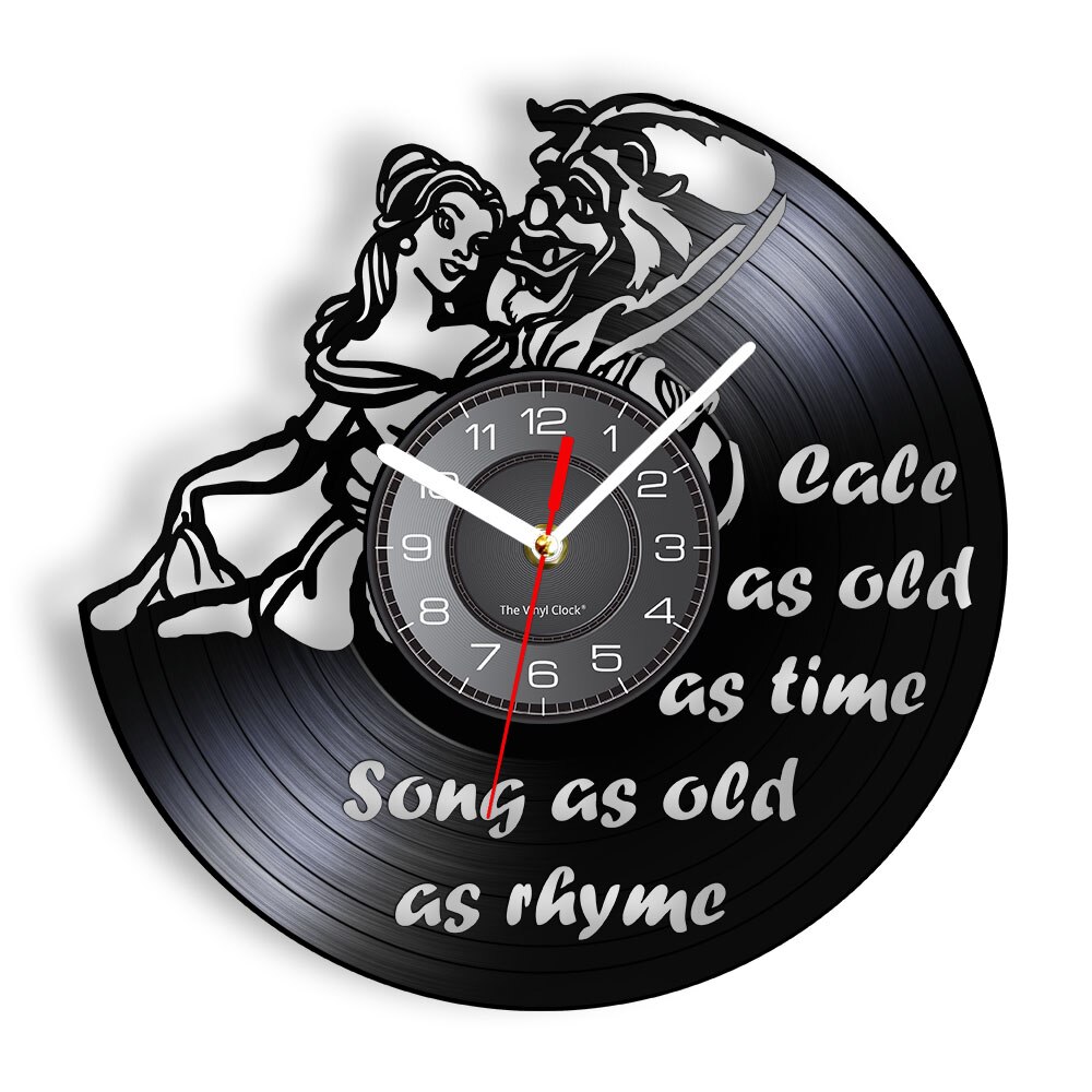 Tale As Old As Time Lyrics CD Disc - Vinyl Record Wall Clock - Without LED, 501 Original
Tale As Old As Time Lyrics CD Disc - Vinyl Record Wall Clock - Without LED, 501 Original