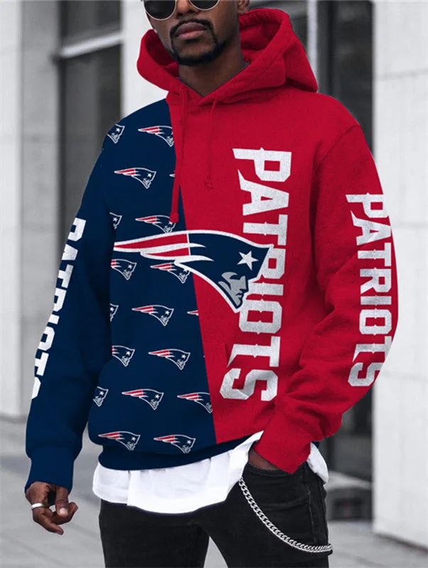 New England Patriots
3D Printed Hooded Pocket Pullover Hoodie