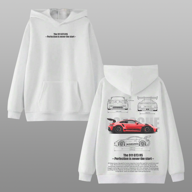 Porsche 911 GT3 RS Car Printed Men's Hoodie - Devcarry