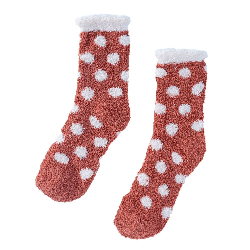 Winter Coral Fleece Socks Women Warm Floor Plush Sleeping Calf Spot Socks, Orange, 501 Original
Winter Coral Fleece Socks Women Warm Floor Plush Sleeping Calf Spot Socks, Orange, 501 Original
