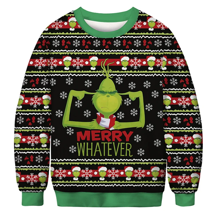 Unisex Merry Whatever Christmas Ugly Sweatshirt
