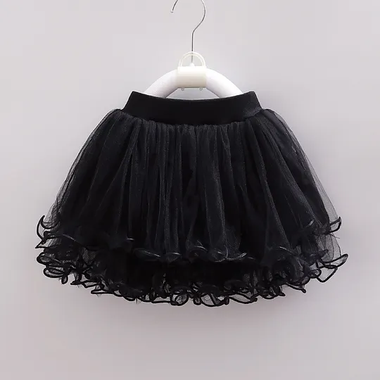 【12M-9Y】Girls Mesh Beaded Puffy Skirt