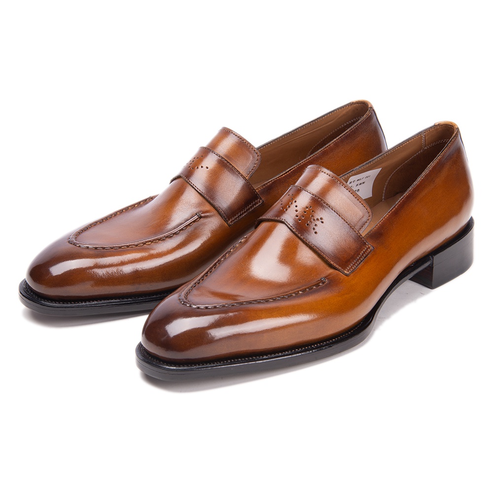 TAAFO Men's Shoes Leather Dress Oxfords Shoes Male Vintage Classic Social Brogue Shoes Oxfords Plus Size