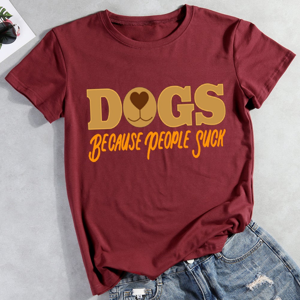 Dogs. Because People Suck T-shirt // Funny Tee // Dog Tshirt // Baseba –  Fox & Scout Designs