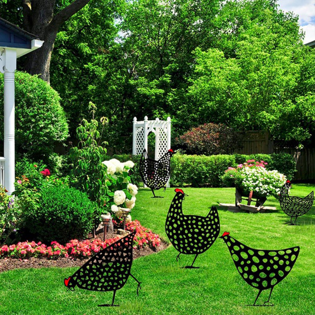5pcs Black Chicken Acrylic Yard Art Outdoor Garden Hollow Lawn Stakes Decor, 501 Original
5pcs Black Chicken Acrylic Yard Art Outdoor Garden Hollow Lawn Stakes Decor, 501 Original