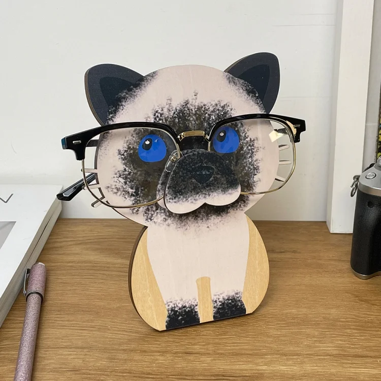 Glasses Holder Stand Gift -  Siamese Cat[Sassy]