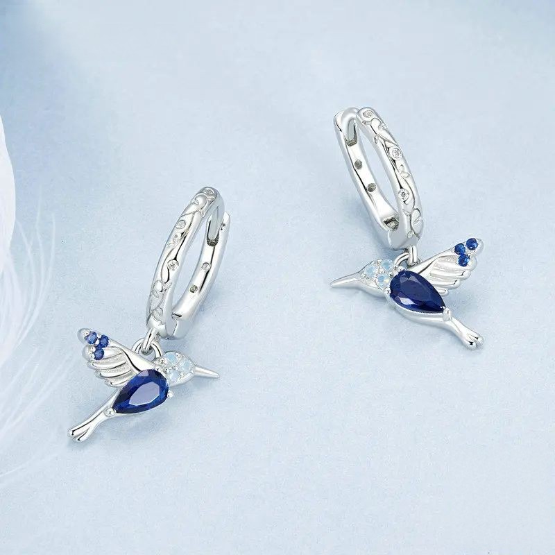 Birdie & Fern Hammered C-Hoop Earrings