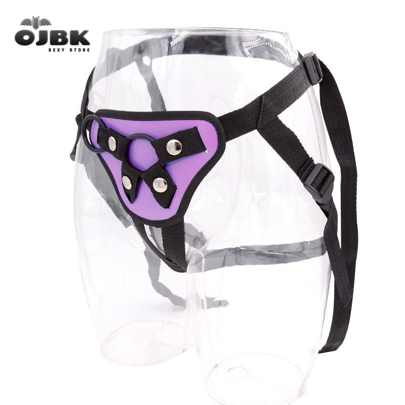 OJBK Adjustable Underwear Double Rings 4.5cm Dildos Applicable Strapon Harness Panty For Women