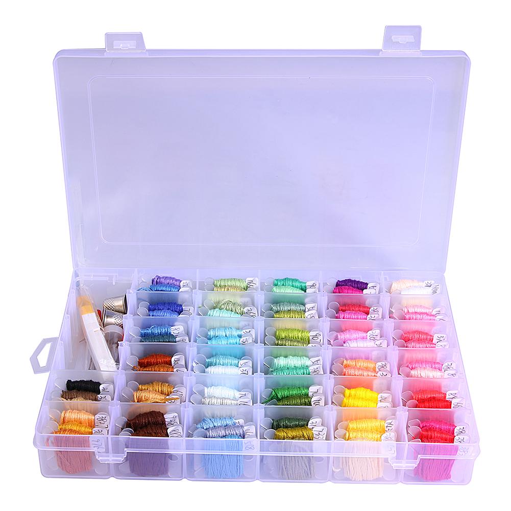 96 Colors Embroidery Craft Floss Cross Stitch Threads Starter DIY Tool Kits, 501 Original
96 Colors Embroidery Craft Floss Cross Stitch Threads Starter DIY Tool Kits, 501 Original
