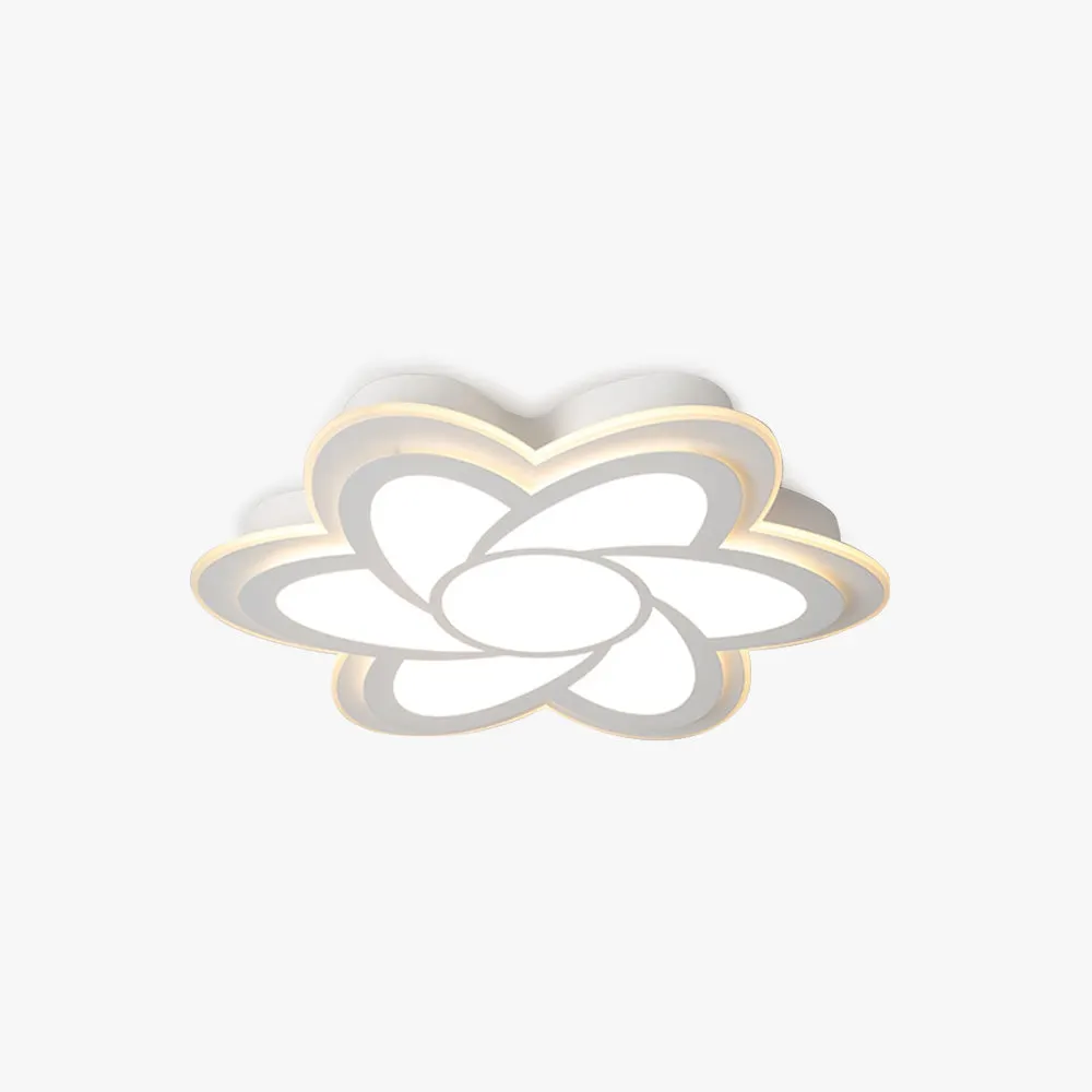 Hana Modern Flower Flush Mount Ceiling Light Metal