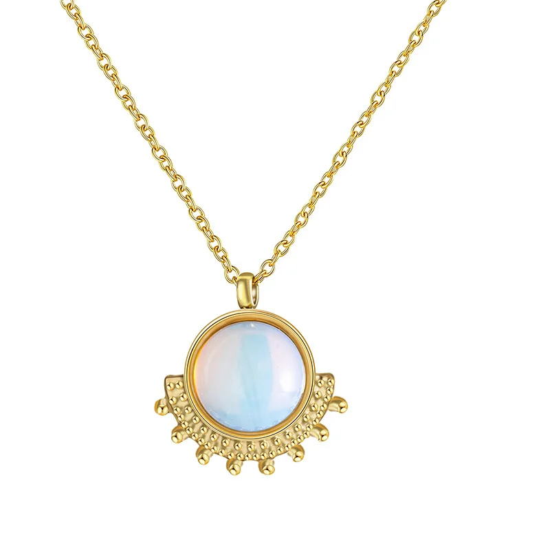 Letclo™ Opal Titanium Necklace letclo Letclo