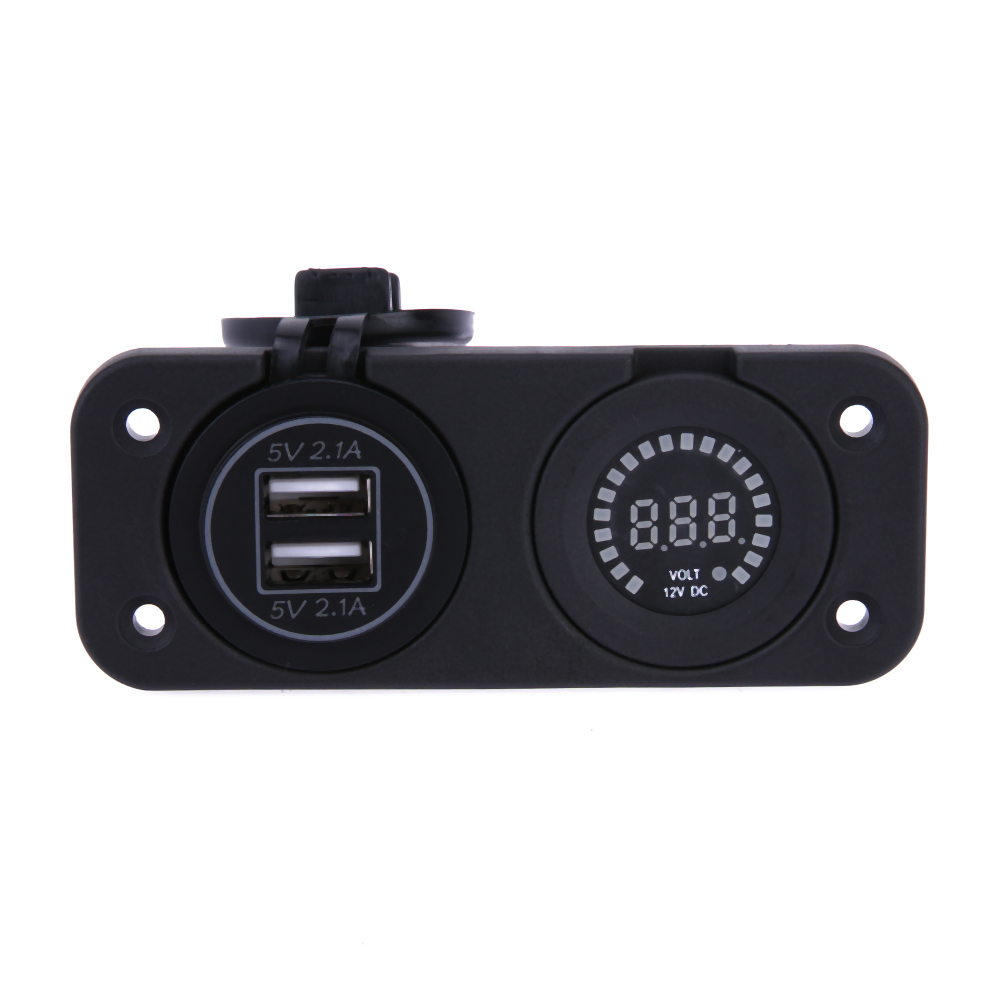 Center Console 4.2A With Aperture Dual USB Blue + 12V Color Voltmeter, 501 Original
Center Console 4.2A With Aperture Dual USB Blue + 12V Color Voltmeter, 501 Original