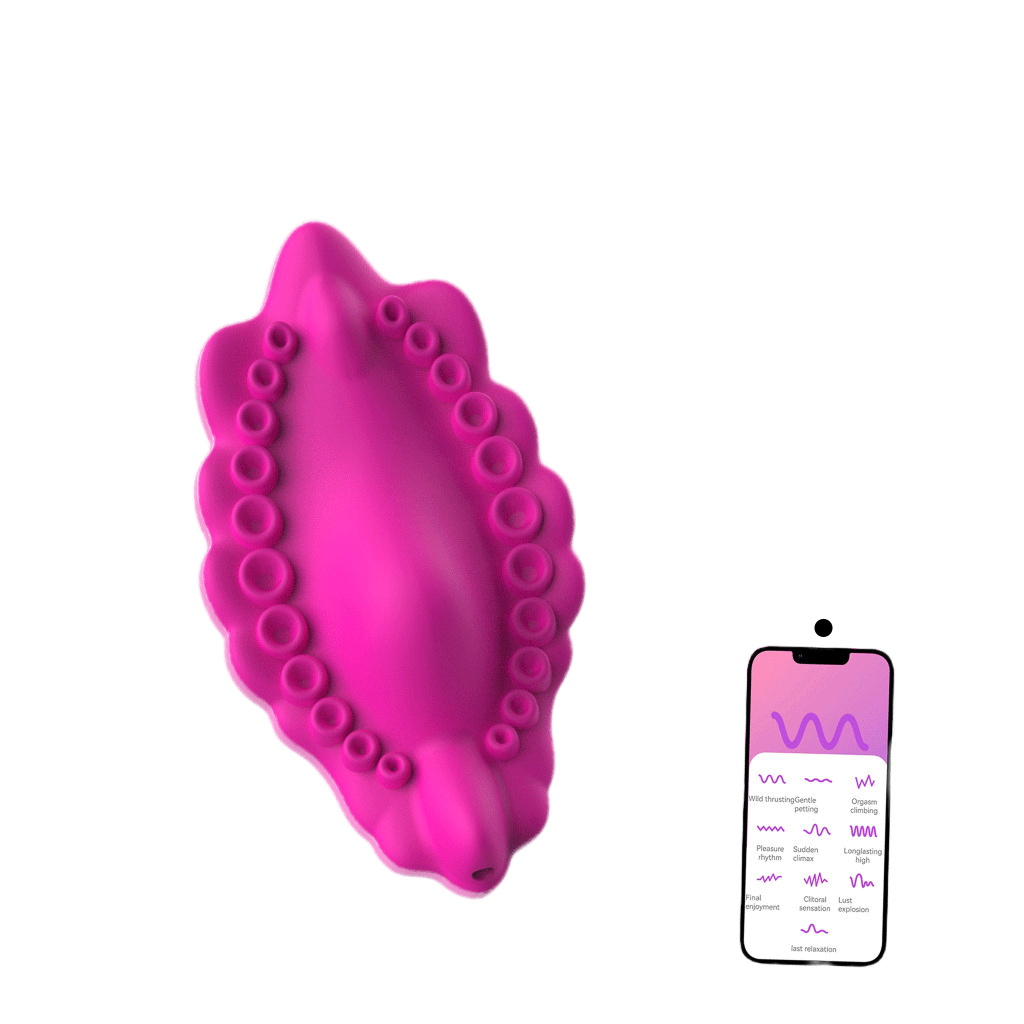 Wireless / App Remote Control 2-in-1 Wearable Vibrator With Panty - Rose Toy
