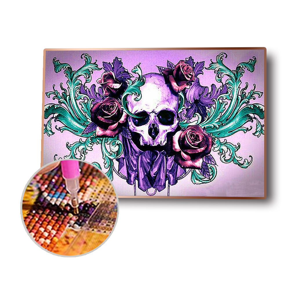 (Multi-Size) Skull Flower - Round/Square Drill Diamond Painting - 30*40CM, Round diamond 30*40cm, 501 Original
(Multi-Size) Skull Flower - Round/Square Drill Diamond Painting - 30*40CM, Round diamond 30*40cm, 501 Original
