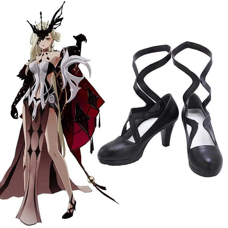 La Signora Black Cosplay Shoes SP17021