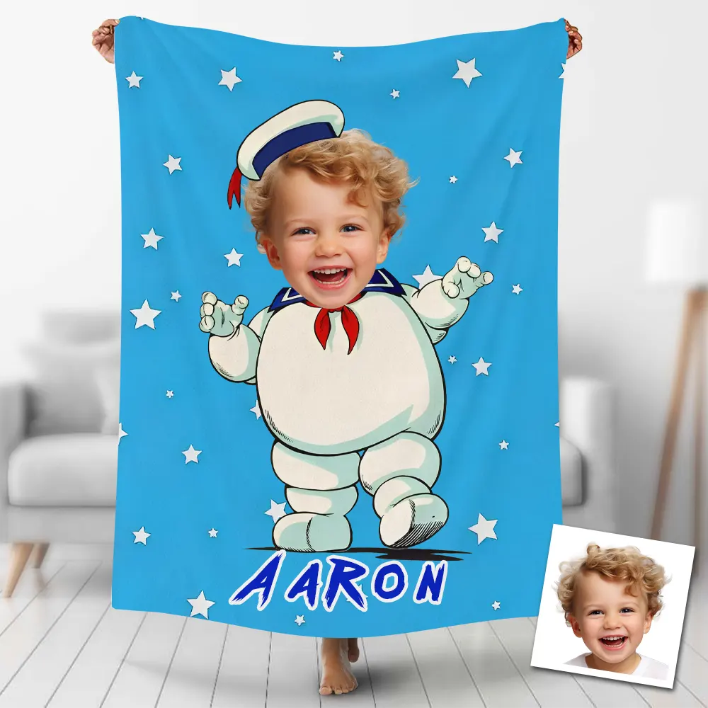 Custom Blankets Personalized Ghostbusters Puff Blankets