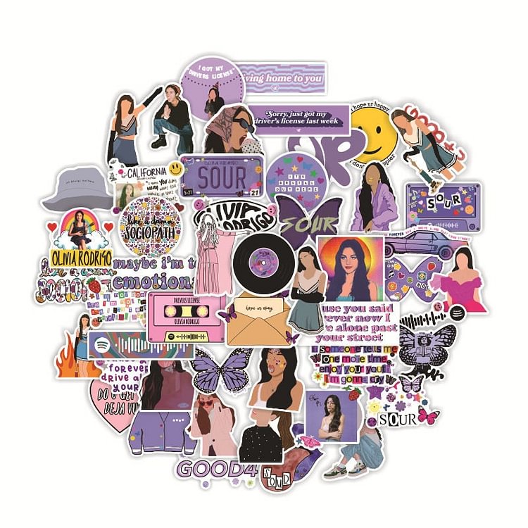 Olivia Rodrigo Stickers pack of 50