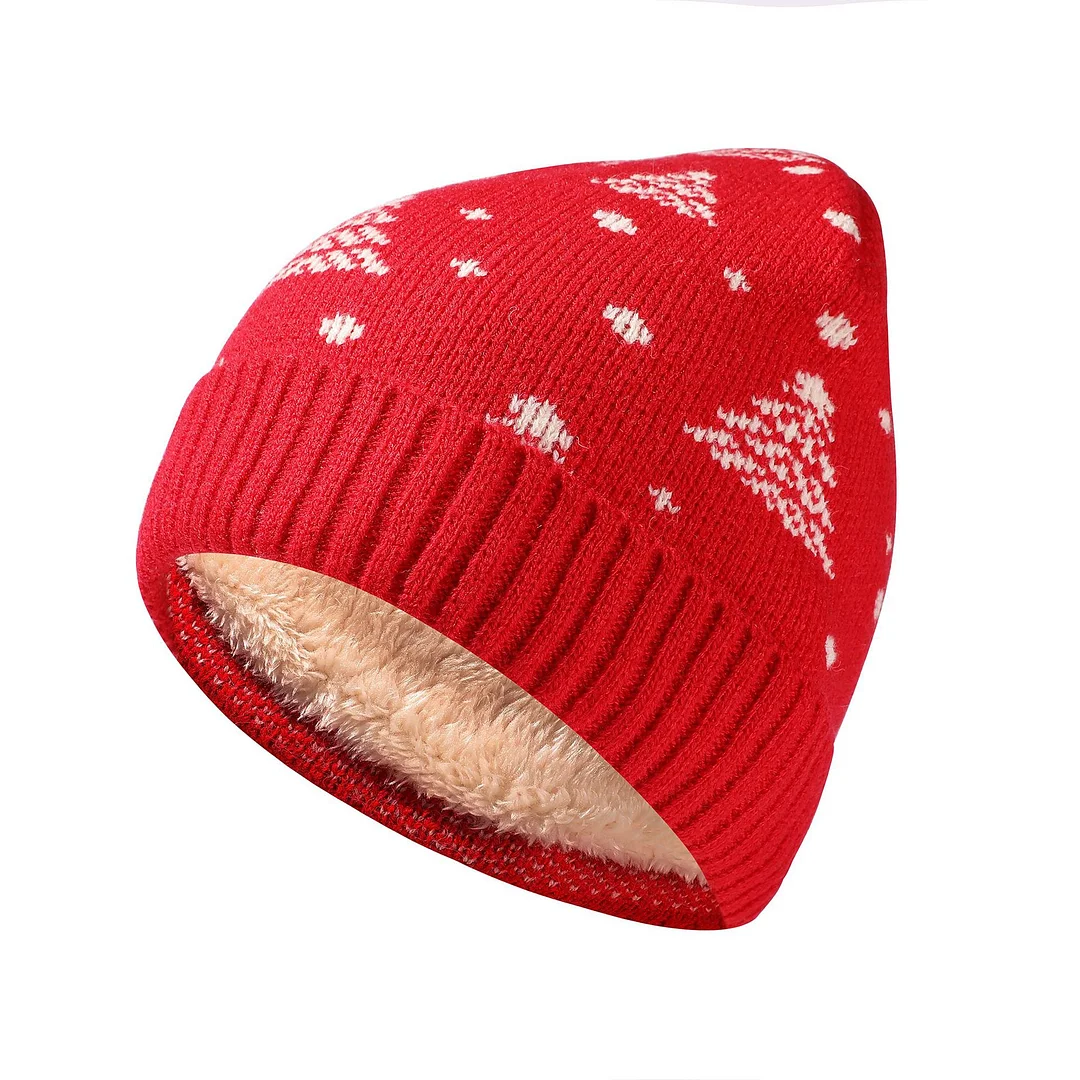 Christmas Fleece Warm Thickened Hat、、URBENIE