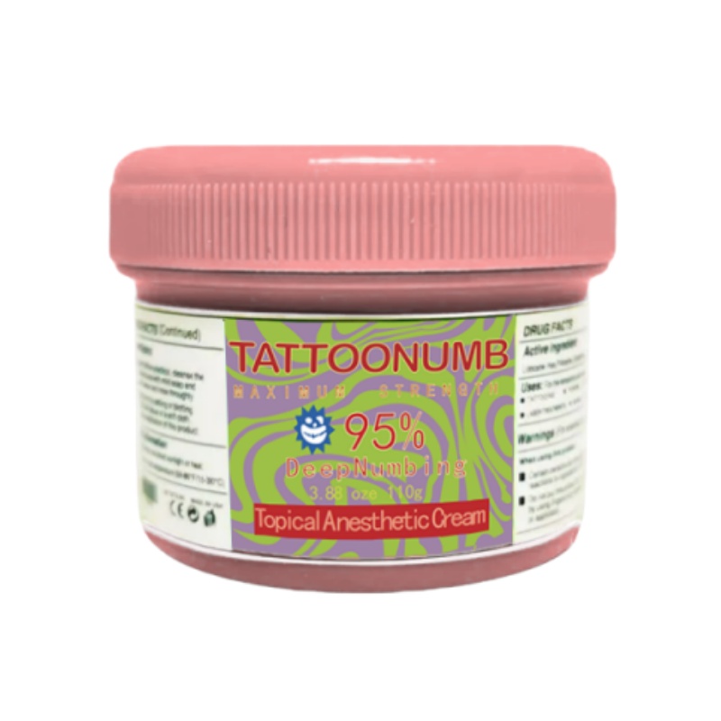 Pink cream TKTX Tattoo Soothing Cream - 110g Value Tub, For Multiple Sessionstattoo numbing cream