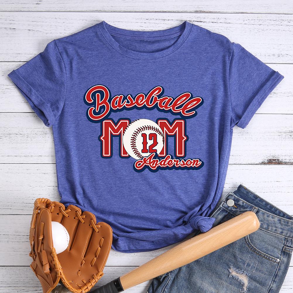 Customize Baseball Mom T-shirt-Guru-buzz