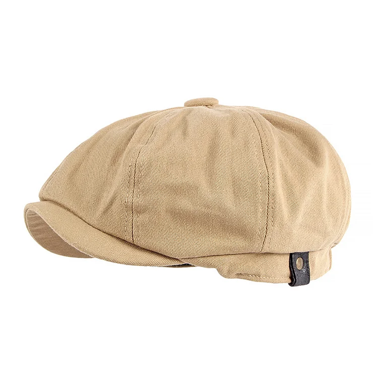 TIMSMEN British Style Cotton Beckham Vintage Octagon Flat Casual Hat