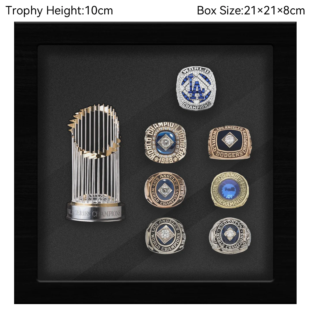 Los Angeles Dodgers MLB Trophy And Ring Box