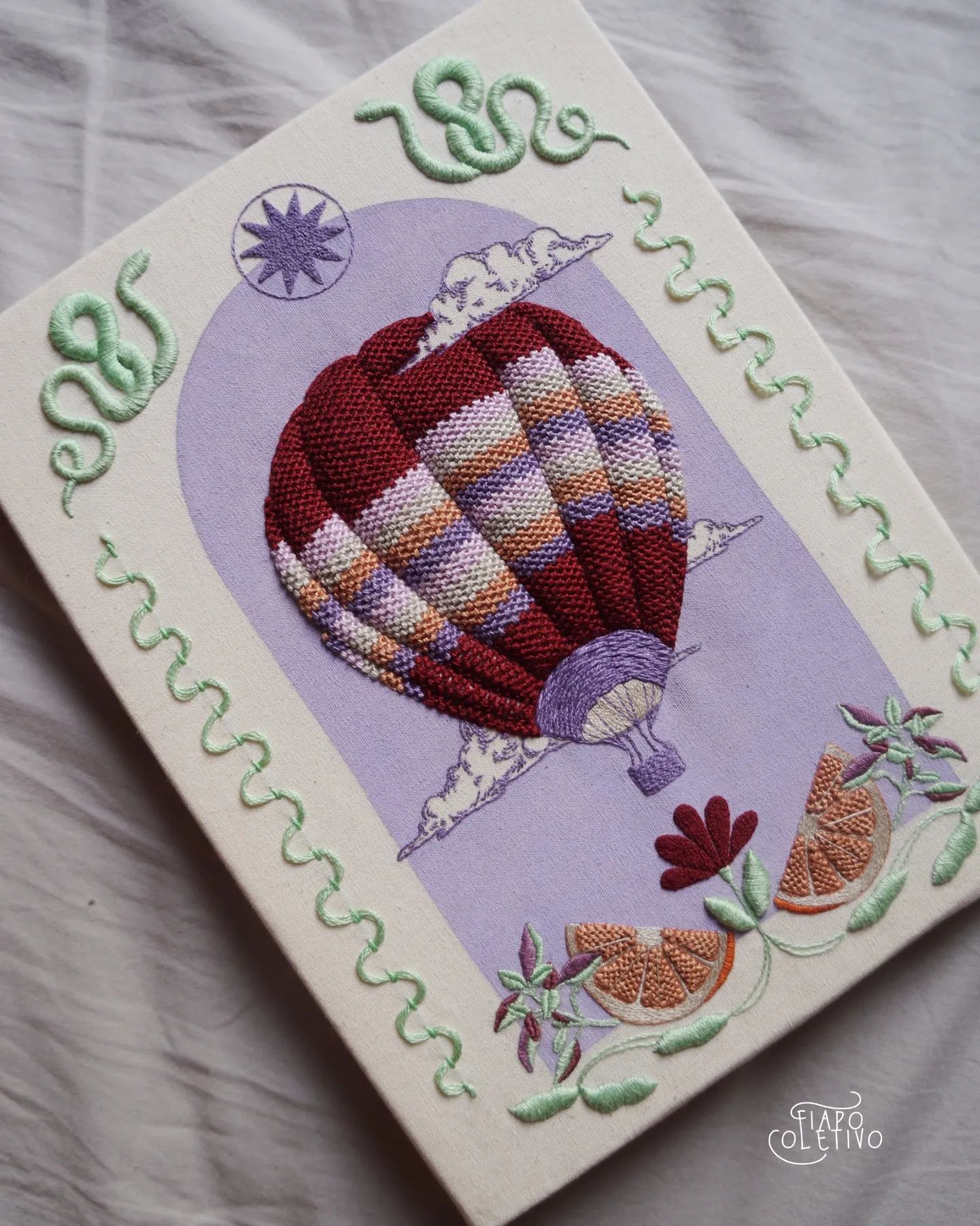 Embroidery Hot Air Balloon Kit