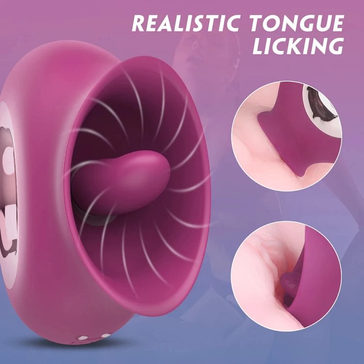 pornhint Pornhint Sucking Vibrator Oral Clit Licking Tongue G-Spot Dildo Sex Toys for Women Nipple Toy
