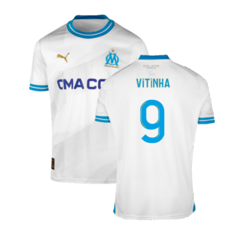 Olympique Marseille Vitinha 9 Home Shirt Kit 2023-2024