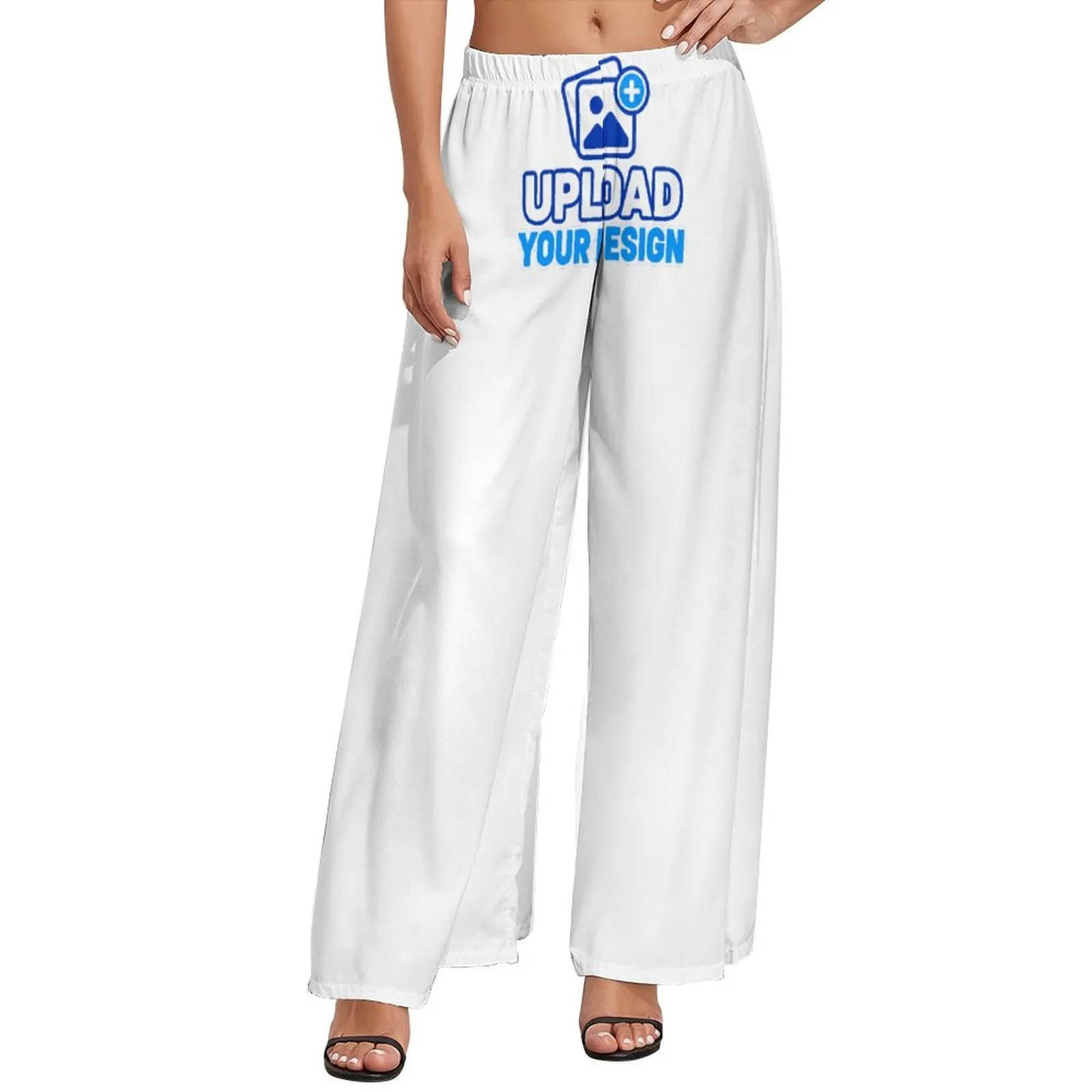 Custom High-Waist Wide-Leg Pants In Lightweight Polyester product image 6