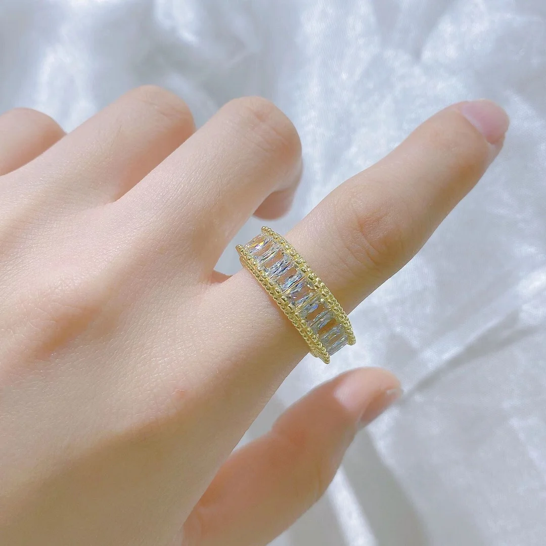 Women's Creative Color Adjustable Rainbow Zircon Ring