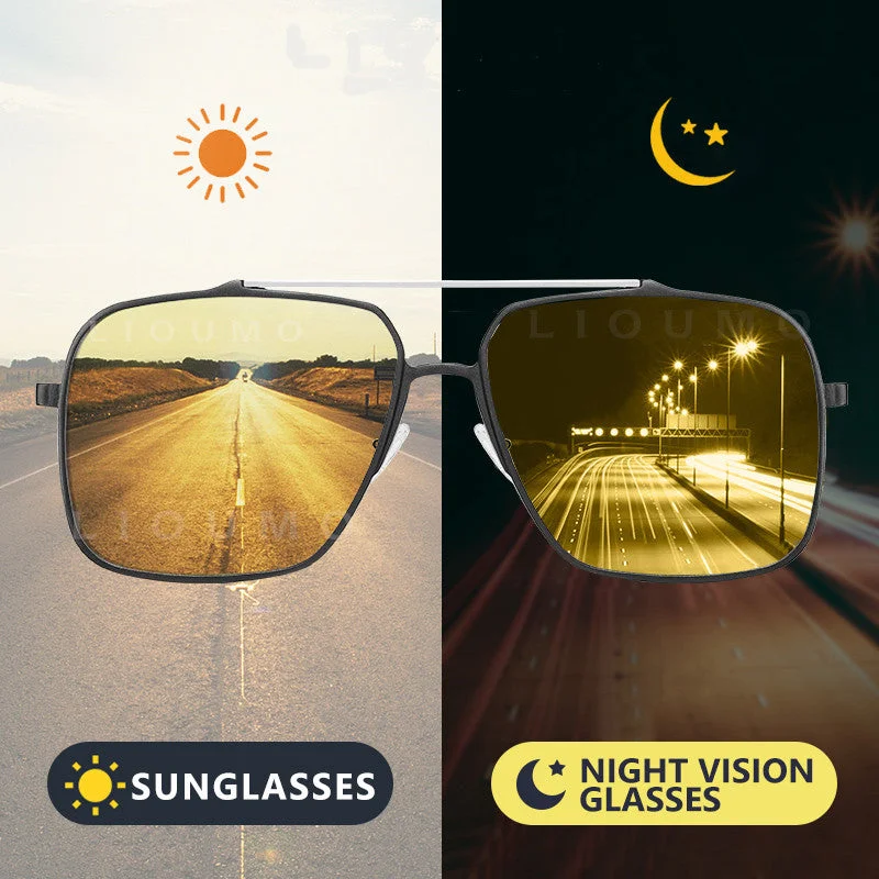 Glassee™ Day-Night Photochromic Polarized Glasses - NV1