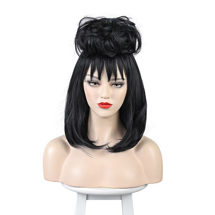 Beetlejuice Beetlejuice (2024) Lydia Cosplay Wig Halloween Carnival Props